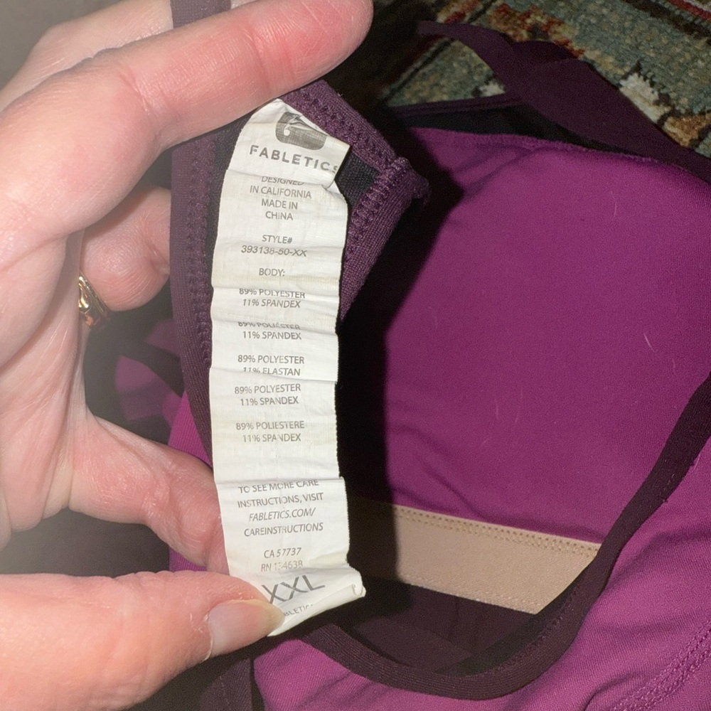 Fabletics Built In Bra Tank xxl - Picture 4 of 6